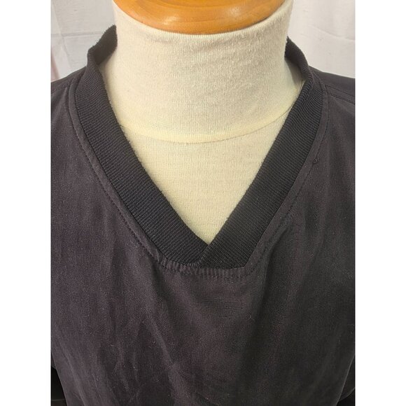 Sunice Y2K Reversible Golf Pullover Jacket Mens L Black/Gray Stripe Windbreaker - Picture 14 of 14